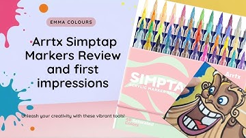 Simptap acrylic markers by ARRTX - my thoughts and first impressions - adult coloring