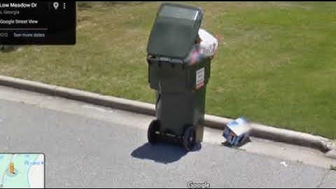 Raw Trash Truck and Trash Cart Footage in Augusta GA