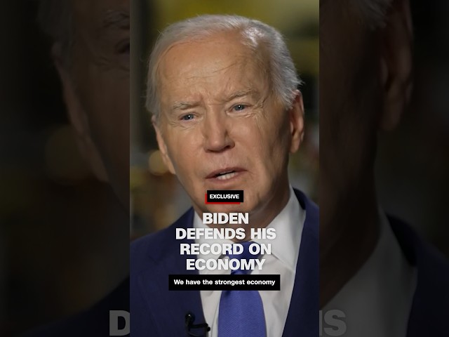 Biden defends his record on economy
