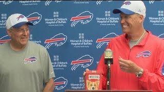 Rex Ryan takes Dog Biscuit Challenge