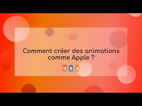 JS Speedcoding - Animations page scroll comme Apple via une vidéo
