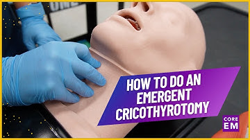 How to do a Cricothyrotomy (with a QuickTrach)