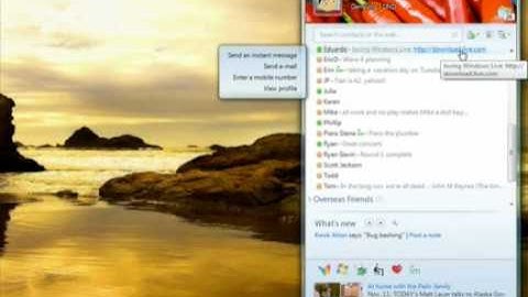 Video; Windows Live Messenger 2009