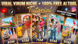 Create Viral Virum-Style Monetizable Videos with 100% FREE AI (No Cost, No Skills) 😳