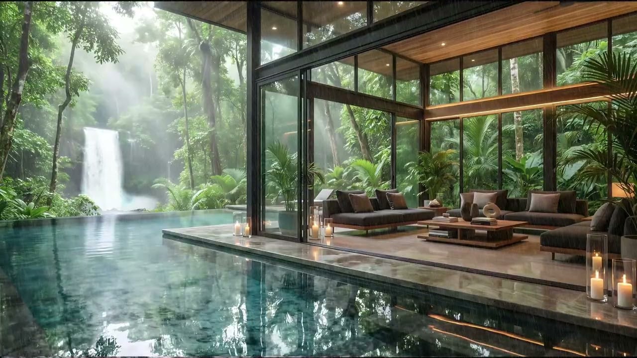 Rainy Forest Retreat 🌧️ Peaceful Nature Ambience | 4K Ultra HD