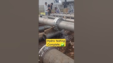 Hydro testing Procedures & Testing | #automobile | #pipeline | #shorts | #short | #caddrawing