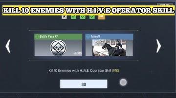 KILL 10 ENEMIES WITH HIVE H I V E OPERATOR SKILL MASTER OPERATOR CALL OF DUTY MOBILE COD MOBILE CODM