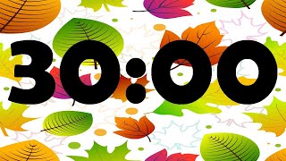 30 minute Autumn Timer with relaxing music and alarm