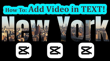 How To Add Video INSIDE of TEXT in CapCut PC