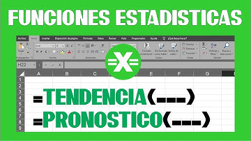 FUNCIÓN TENDENCIA y  PRONOSTICO EXCEL