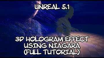 Unreal Niagara - 3D Hologram effect (FULL TUTORIAL)