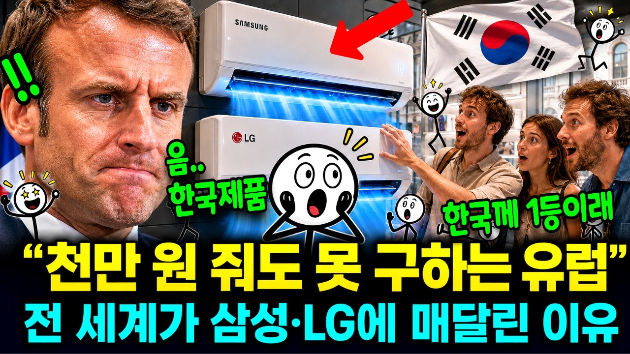 천만 원 주고도 못 구하던 유럽, 전 세계가 삼성·LG 에어컨에 매달린 이유 | 유럽 폭염·에어컨 품귀 #경제