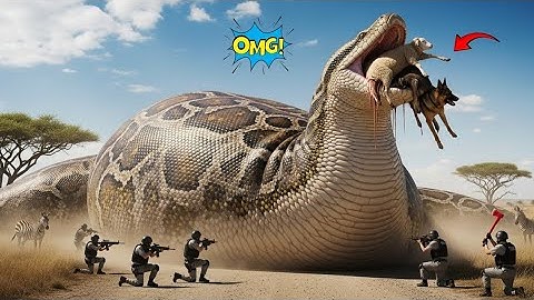 Heroic Rescue Team Saves German and Sheep From Gaint Python