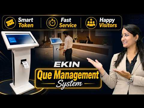 Say Goodbye to Long Queues! | EKIN Smart Queue Management System #TokenManagement #EKIN #SmartToken