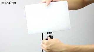 Dimmable LED Video Light Panel EU Plug 2700-5700k Photography