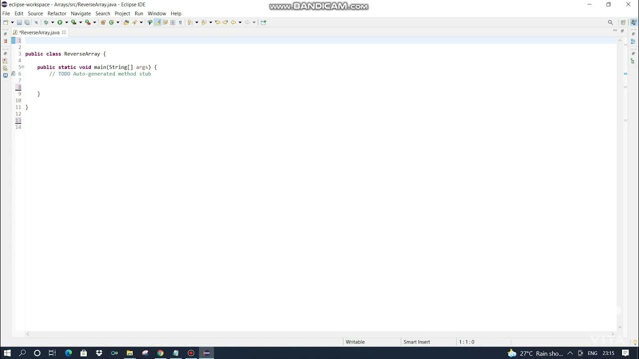 REVERSE AN ARRAY | JAVA | LOGIC WITH USER INPUT | CODE MADE EASY - YouTube