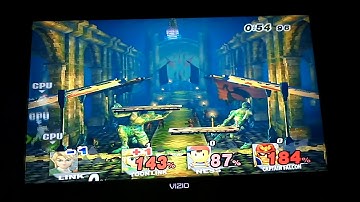 Super Smash Bros. Brawl Link (CPU) VS. Toon Link (CPU) VS. Ness (CPU) VS. Captain Falcon (CPU)