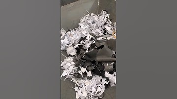 Shredding waste clothes #shredding #process