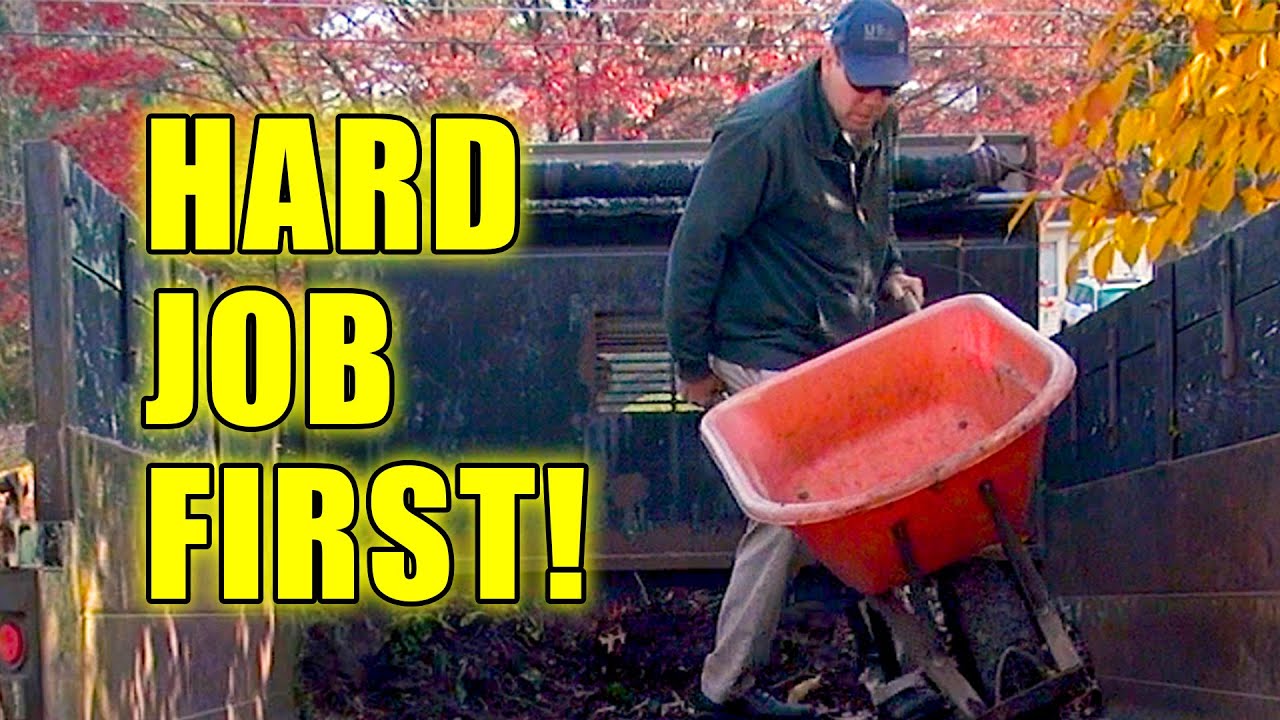 PRO LANDSCAPER TIPS!!! - HOW TO LOAD A TRUCK LANDSCAPING DEBRIS - - YouTube