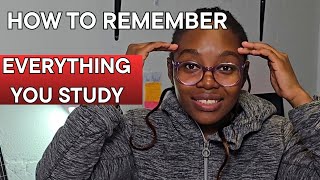 How To Stop Forgetting Content In an Exam | How I got 7 Distinctions in Matric