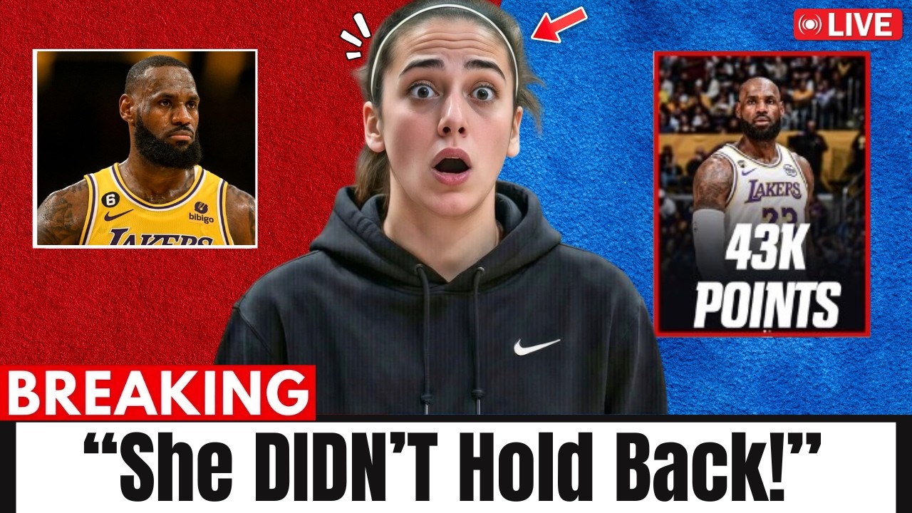 Caitlin Clark STUNNED as LeBron Hits 43K — Her Reaction Says It All!