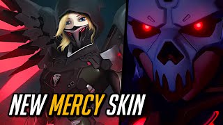 *NEW* Mercy Mythic Skin? 💀 Level 125 Mercy Completed! ❤️🖤 - Overwatch 2