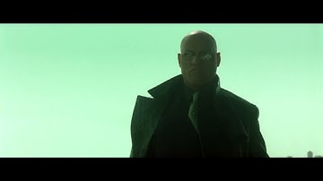 Matrix Reloaded. Key maker escapes from agents Scene. Part 2