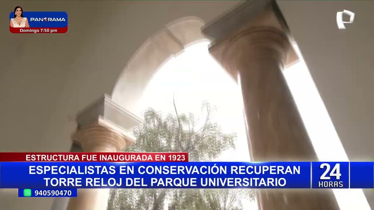 La Torre del Reloj del Parque Universitario revive su esplendor original tras restauración