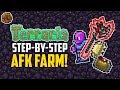 Terraria Step By Step AFK Farm | Terraria How To | HappyDays