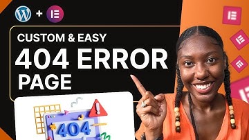 How to Create a Custom 404 page in Elementor