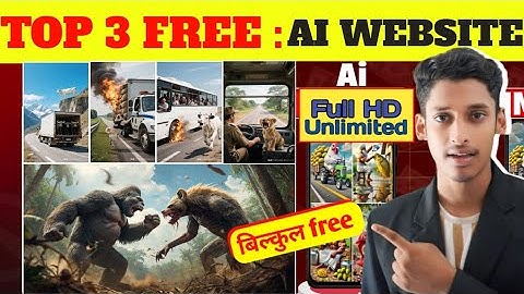 TOP 3 AI VIDEO GENERATOR 100% FREE 🔥|| Ai video generator tool for free || Image to video generator 