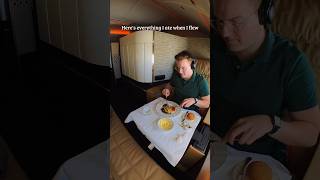 Everything I Ate in Etihad First Class Apartments✈️ #shorts