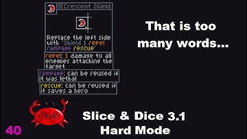 Is Crescent Shield Secretly The Most Busted Item In This Game??? (Slice & Dice 3.1 Hard Mode)