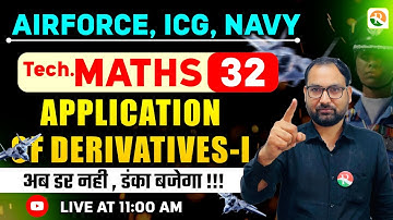 Application of Derivatives # 01 | Airforce, Navy, ICG | Airforce Maths Classes 2026 | Maths