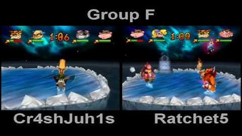 IAS2: Group F - Cr4shJuh1s Vs Ratchet5 - Crash Bash Race to beat Papu Papu - pt1