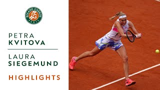 Petra Kvitova vs Laura Siegemund - Quarterfinals Highlights I Roland-Garros 2020