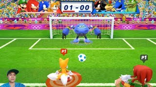 Mario & Sonic At The London 2012 Olympic Games Football Tails, Sonic, Knuckles, Luigi