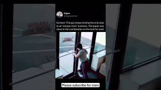 Man keeps pranking an escape room business by locking it and giving them clues #escaperoom #funny