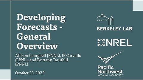 Developing Forecasts - General Overview