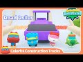 Learn Colors w/ Vehicles | Colorful Construction Trucks | Go Go Dino Babyland Color Play | For Kids
