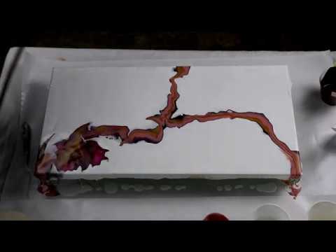 (399) Purple Dutch Pour, Negative Space Acrylic Pouring Technique - YouTube