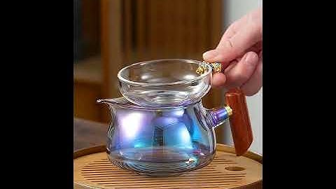 Tống chuyên trà thủy tinh chịu nhiệt cao cấp Hoán Thể Kim Ngân 350 ml