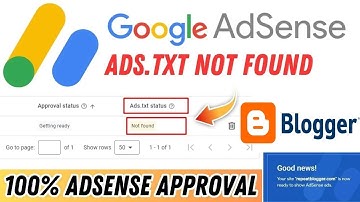 How To Fix Google AdSense Ads txt Not Found Error in Blogger 2025