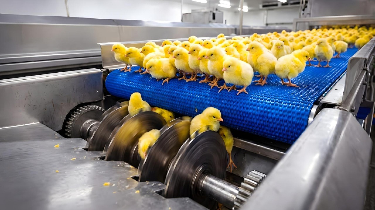 From Egg to Full Chicken in 6 Weeks – Inside a Mega Poultry Farm