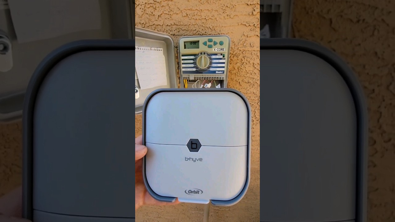 Installing new Orbit Bhyve wifi irrigation timer 