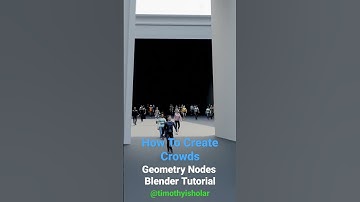 How To create Crowds - Blender Tutorial #blenderbeginners  #blendertutorial #timothyisholar #shorts