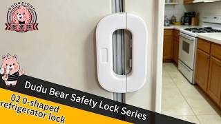Refrigerator door closer, drawer automatic lock no-punch baby-proof refrigerator anti-opening device