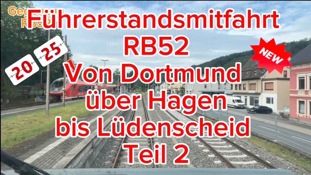 #führerstandmitfahrt mit der RB52 von #dortmund bis #lüdenscheid Teil2