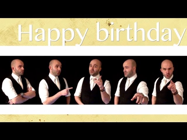Happy birthday - A cappella