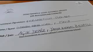 Açik Deni̇z - Yahya Kemal Beyatlı